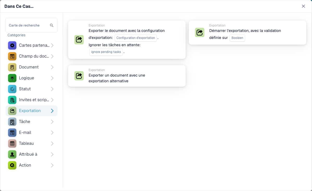 Workflow Builder card category