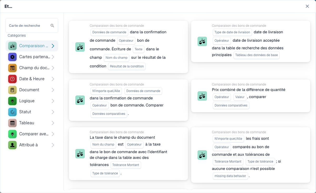 Workflow Builder card category