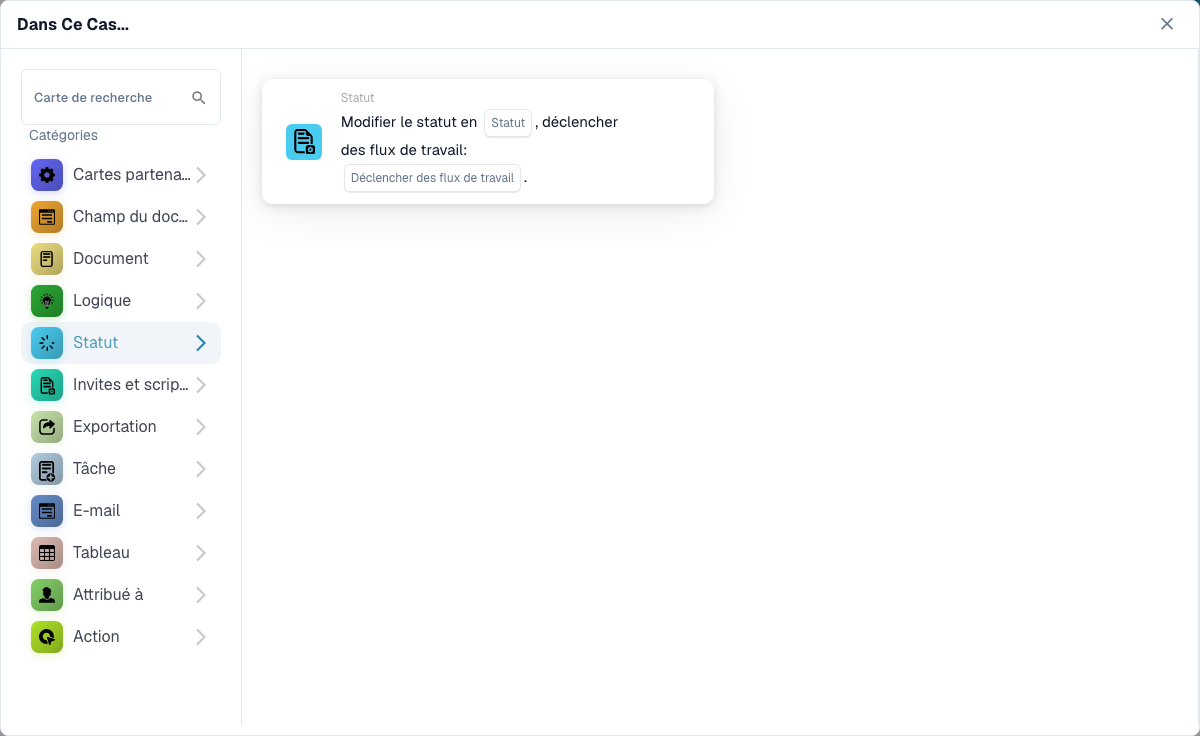 Workflow Builder card category