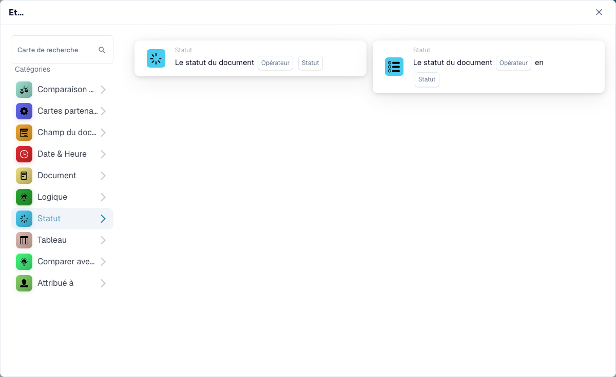 Workflow Builder card category